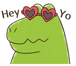 A funny crocodile sticker #10734464