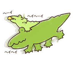 A funny crocodile sticker #10734471