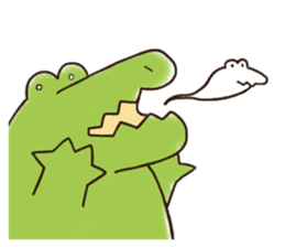A funny crocodile sticker #10734476