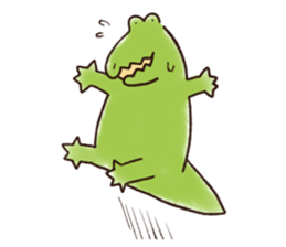 A funny crocodile sticker #10734480
