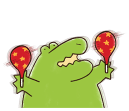 A funny crocodile sticker #10734482