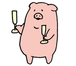 pig pig pig pig life2 sticker #10734693