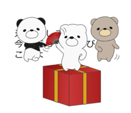 I attach bears to the message sticker #10734857