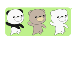 I attach bears to the message sticker #10734871