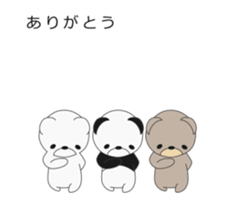 I attach bears to the message sticker #10734877