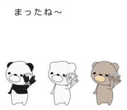 I attach bears to the message sticker #10734887