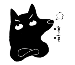 Little Black Dog sticker #10735390