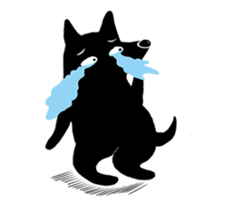 Little Black Dog sticker #10735407