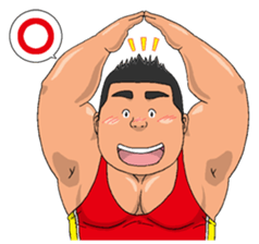 sports,Senior Aota and his junior Akao. sticker #10735649