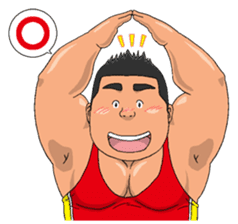 sports,Senior Aota and his junior Akao. sticker #10735649