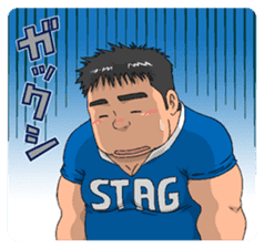 sports,Senior Aota and his junior Akao. sticker #10735675