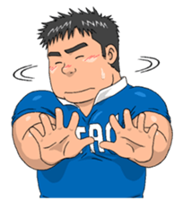 sports,Senior Aota and his junior Akao. sticker #10735676