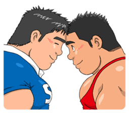 sports,Senior Aota and his junior Akao. sticker #10735683