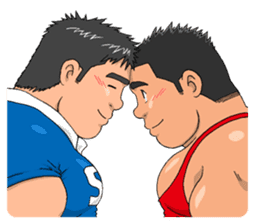 sports,Senior Aota and his junior Akao. sticker #10735683