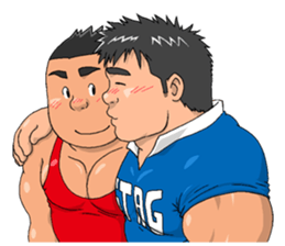 sports,Senior Aota and his junior Akao. sticker #10735684