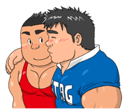 sports,Senior Aota and his junior Akao. sticker #10735684