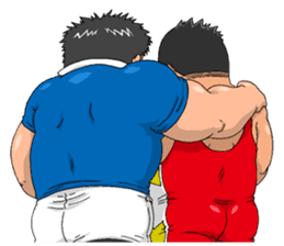 sports,Senior Aota and his junior Akao. sticker #10735685