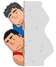 sports,Senior Aota and his junior Akao. sticker #10735686