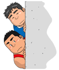 sports,Senior Aota and his junior Akao. sticker #10735686