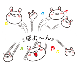 Rabbit and fun animals balloon sticker #10735730