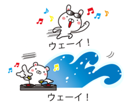 Rabbit and fun animals balloon sticker #10735733