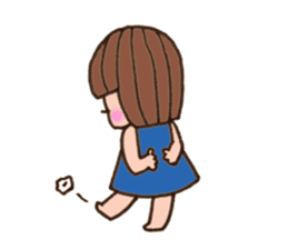 girl of two years old sticker #10736626