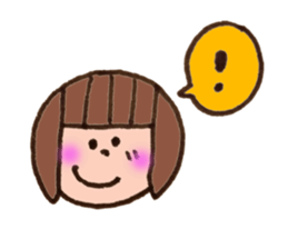 girl of two years old sticker #10736627