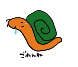 denden snail sticker #10736854