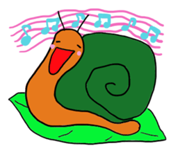 denden snail sticker #10736868