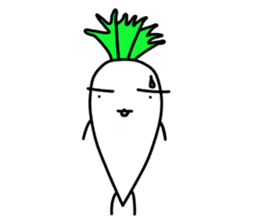 LIFE OF JAPANESE RADISH sticker #10738289