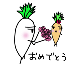 LIFE OF JAPANESE RADISH sticker #10738294