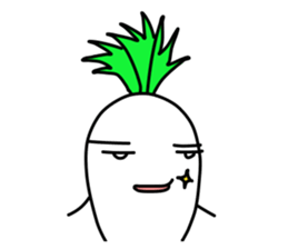 LIFE OF JAPANESE RADISH sticker #10738305