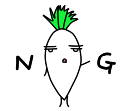 LIFE OF JAPANESE RADISH sticker #10738306