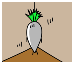 LIFE OF JAPANESE RADISH sticker #10738319