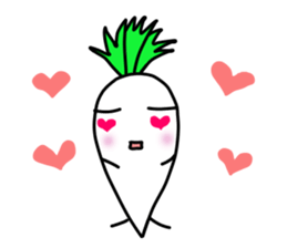 LIFE OF JAPANESE RADISH sticker #10738322