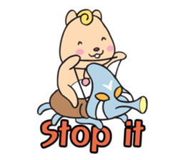 alien squid and squirrel friends sticker #10738330