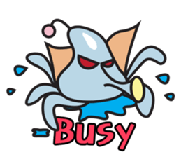 alien squid and squirrel friends sticker #10738339