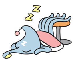 alien squid and squirrel friends sticker #10738350