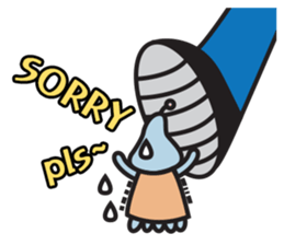 alien squid and squirrel friends sticker #10738359