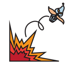 alien squid and squirrel friends sticker #10738364