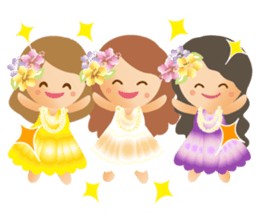 Pleasant Hula Girls sticker #10738517