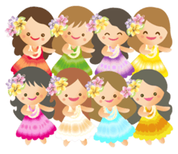 Pleasant Hula Girls sticker #10738523