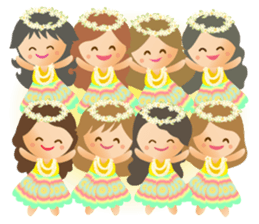Pleasant Hula Girls sticker #10738526