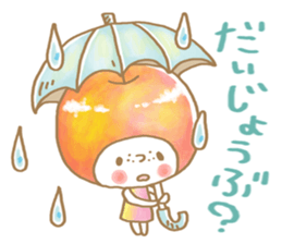 Apple girl sticker sticker #10738576