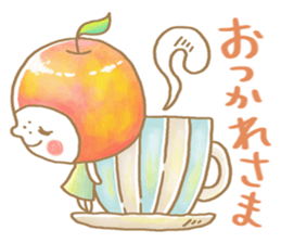 Apple girl sticker sticker #10738577