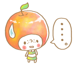 Apple girl sticker sticker #10738578
