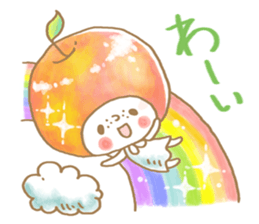 Apple girl sticker sticker #10738585