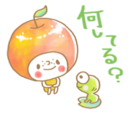Apple girl sticker sticker #10738588