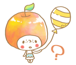 Apple girl sticker sticker #10738589
