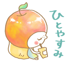 Apple girl sticker sticker #10738592